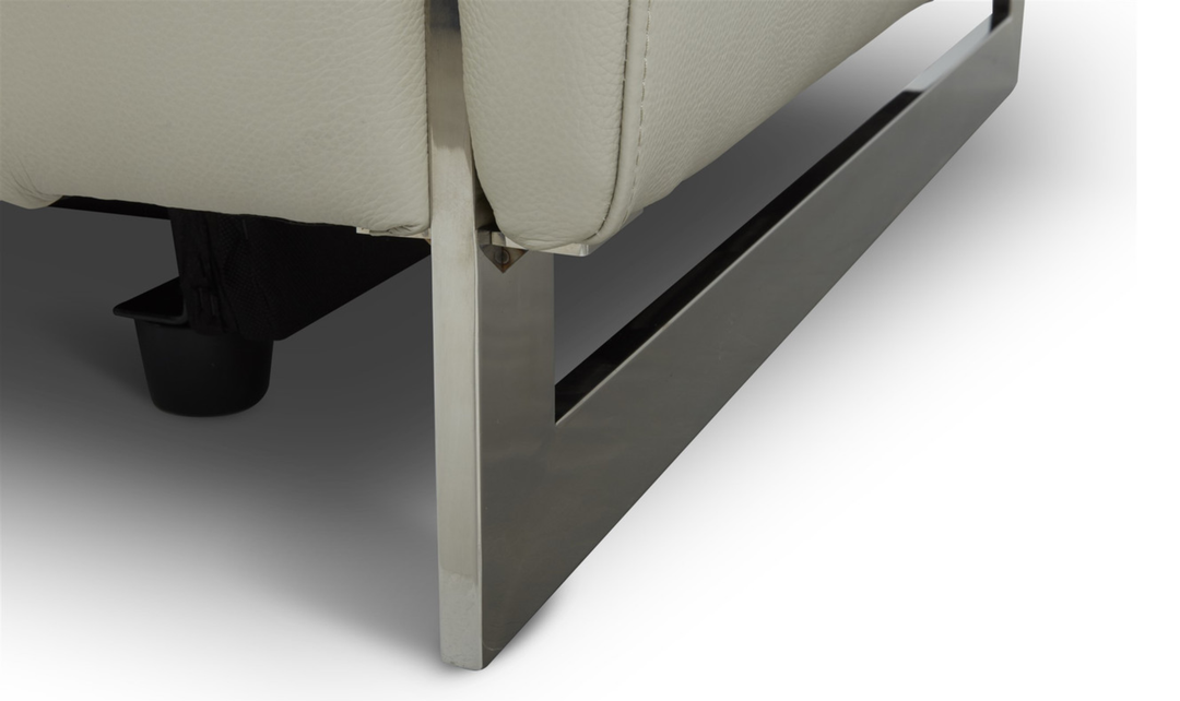 Gio Italia Hudson Leather Loveseats with Tufted Seats