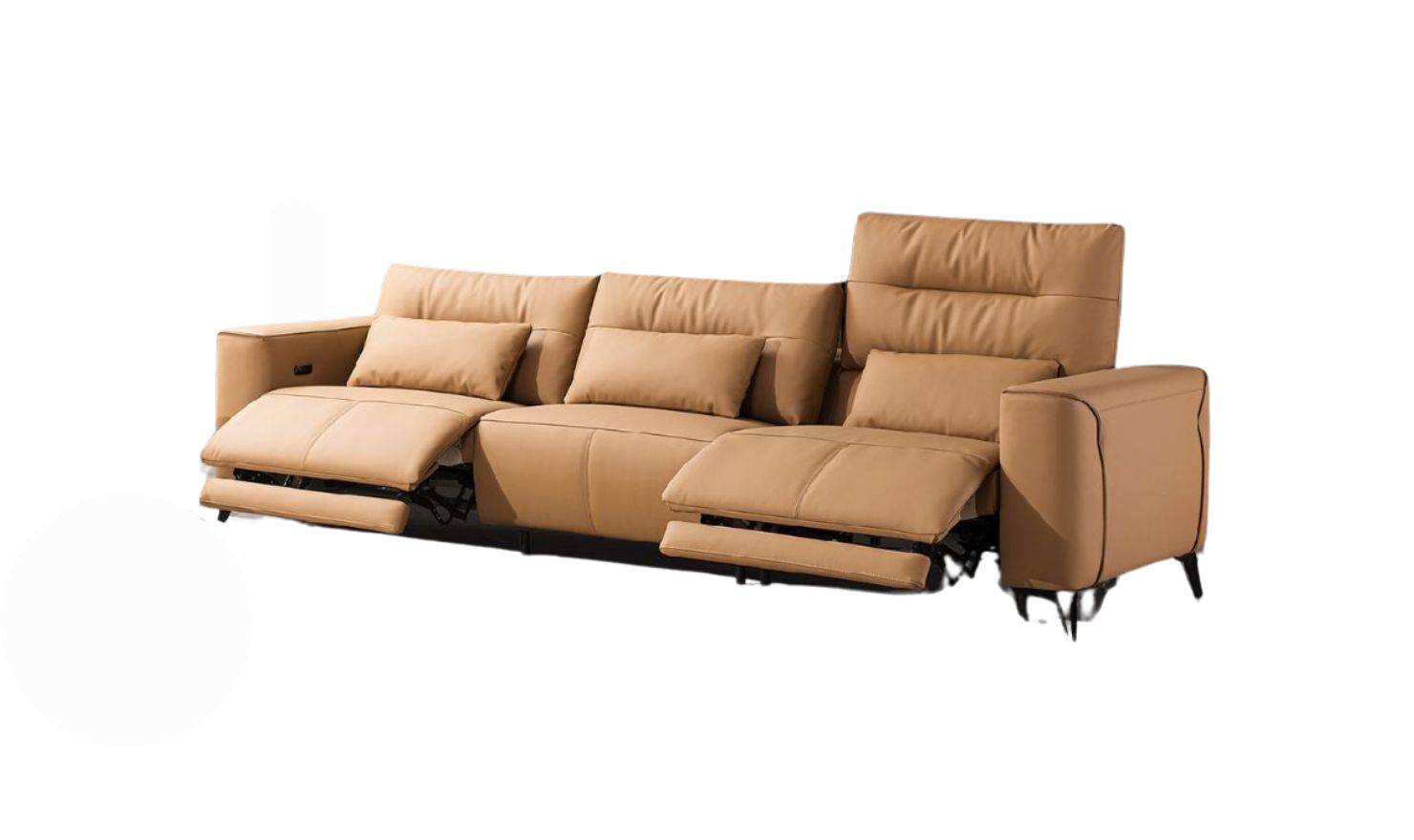Klaussner Alessandro 3-Seater Leather Power Recliner Sofa