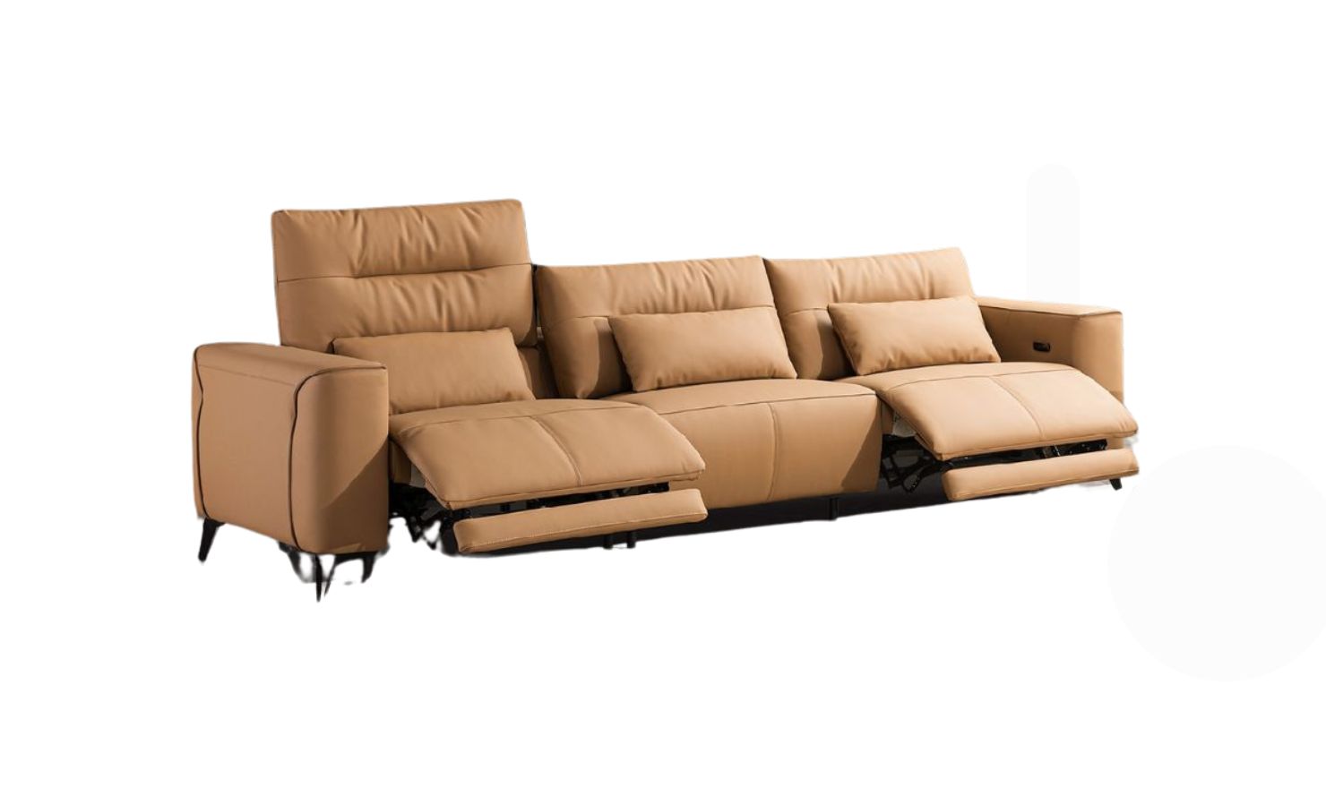 Klaussner Alessandro 3-Seater Leather Power Recliner Sofa