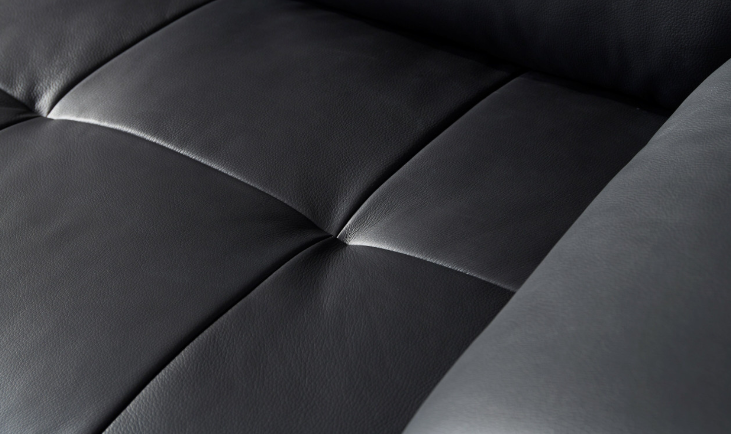 Gio Italia Block LHF Leather L-Shape Sectional Sofa