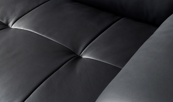 Gio Italia Block LHF Leather L-Shape Sectional Sofa