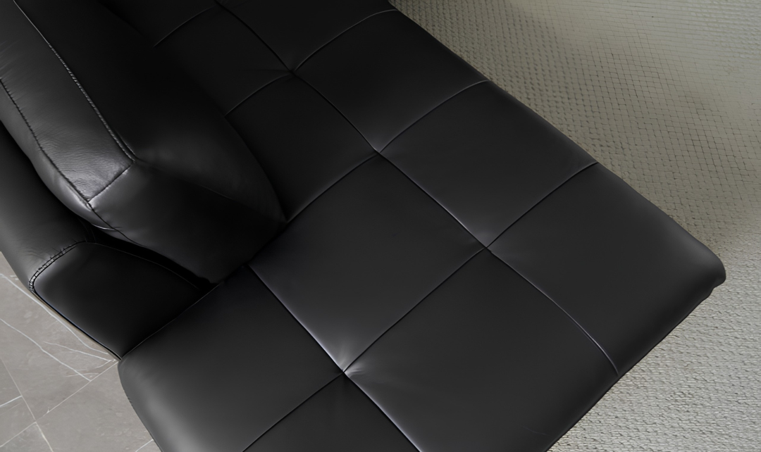 Gio Italia Block LHF Leather L-Shape Sectional Sofa