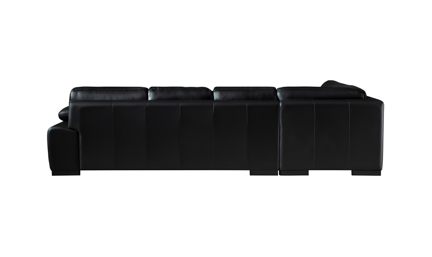 Gio Italia Block LHF Leather L-Shape Sectional Sofa