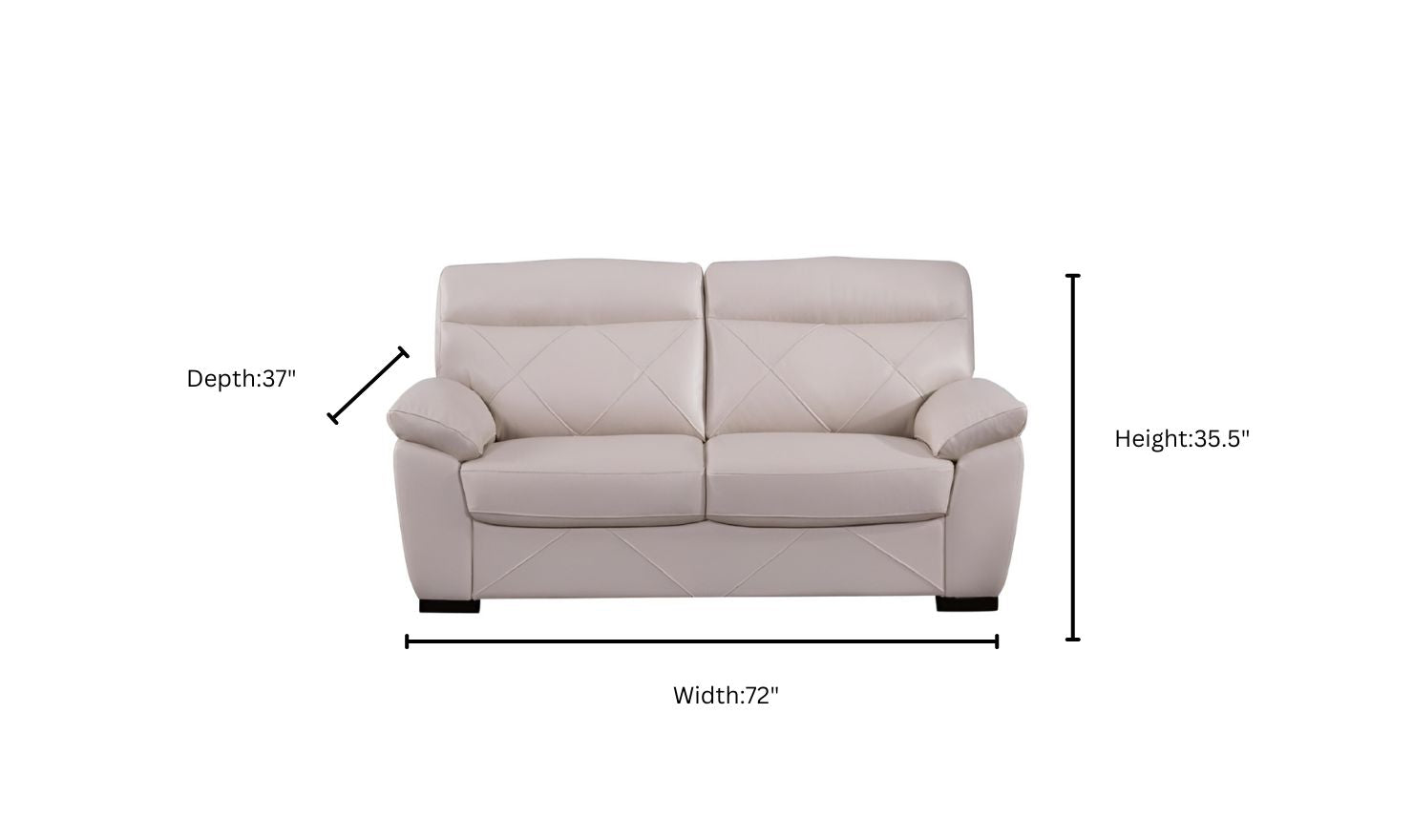 Gio Italia Latitude Stationary Leather Living Room Set (2 Pieces / 3 Pieces)