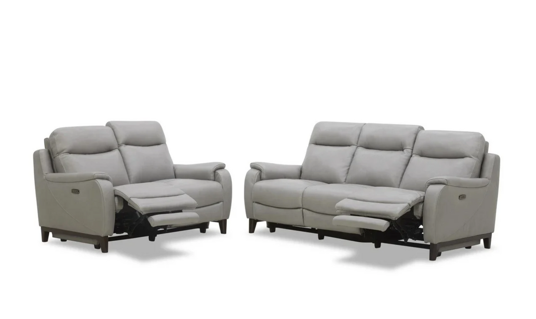 Gio Italia Leonard Dual Power Recliner Leather Living Room Set