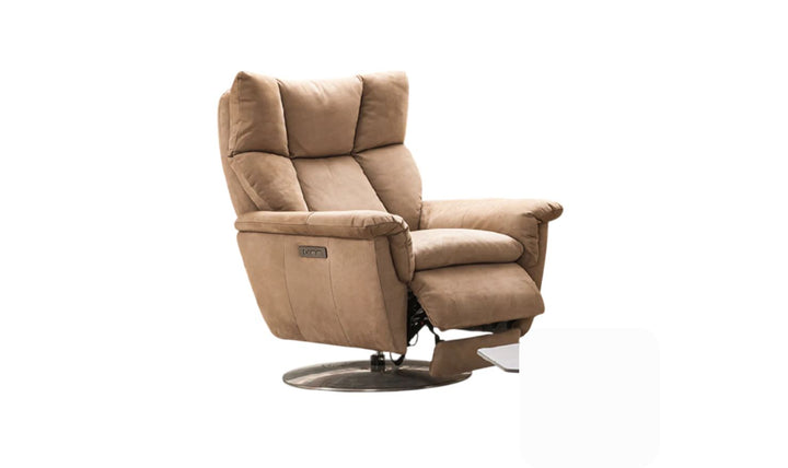 Klaussner Alessandro Double Power Leather Swivel Chair