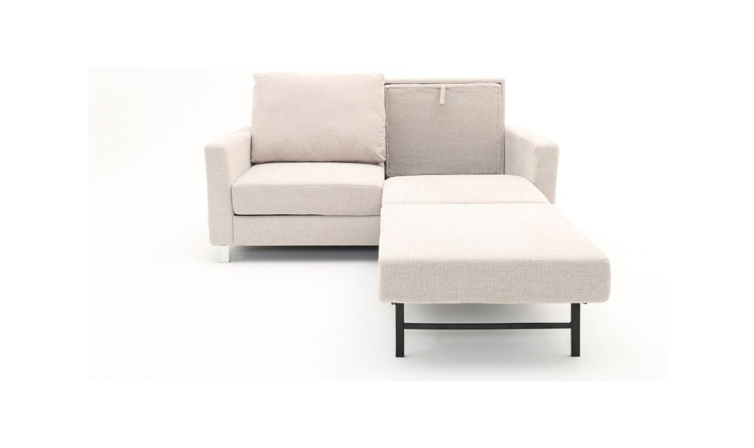 Gio Italia Cuddle Queen Fabric Sleeper Sofa With Nest Function
