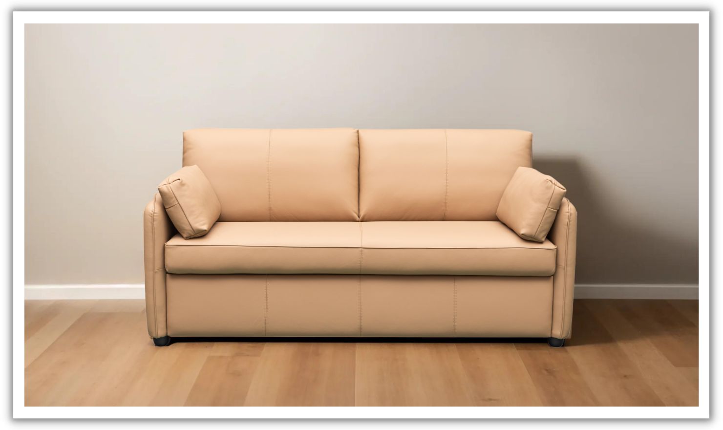 Klaussner Jennifer Smart 2-Seater Leather Queen Sleeper Sofa