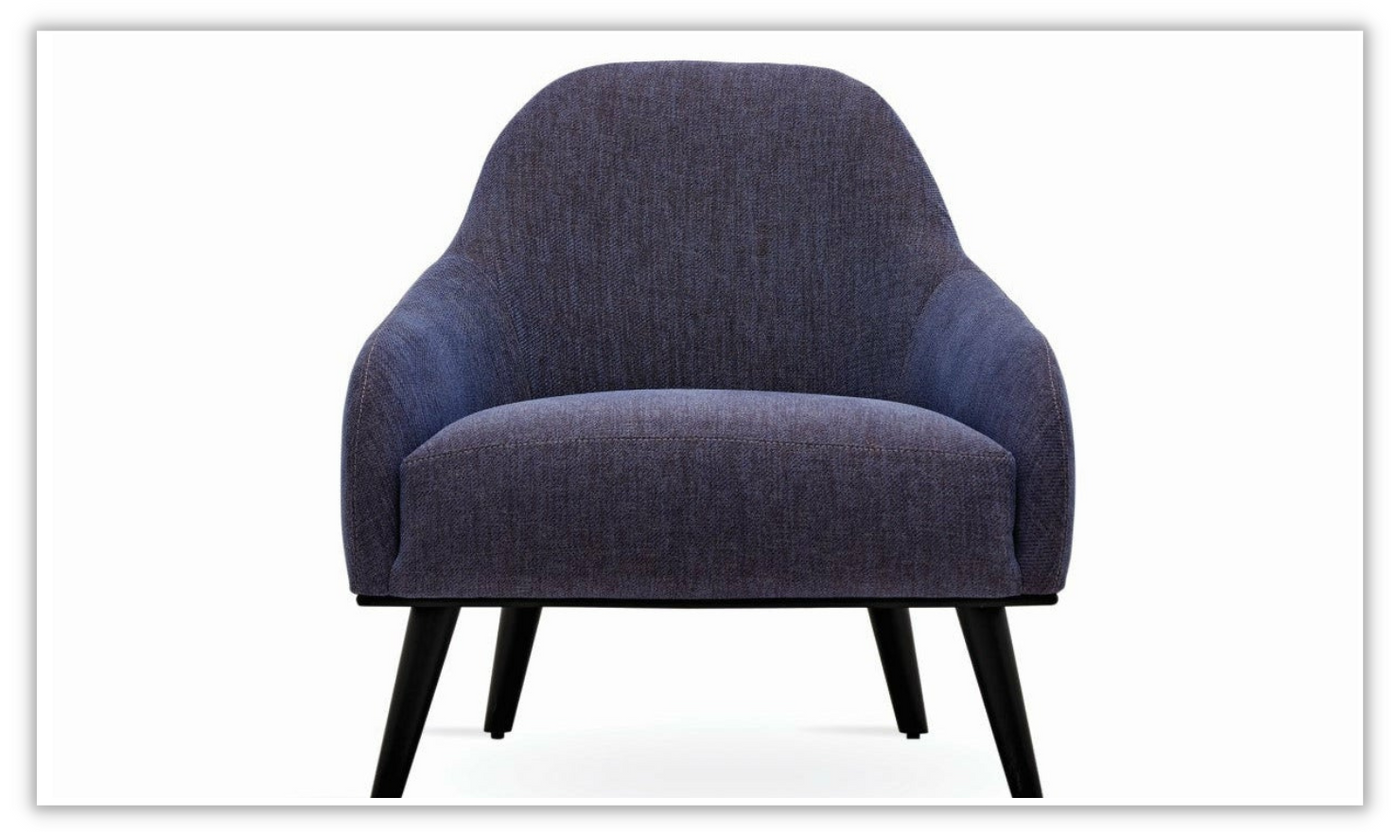 Giorno Armchair with Wide Arms In Blue