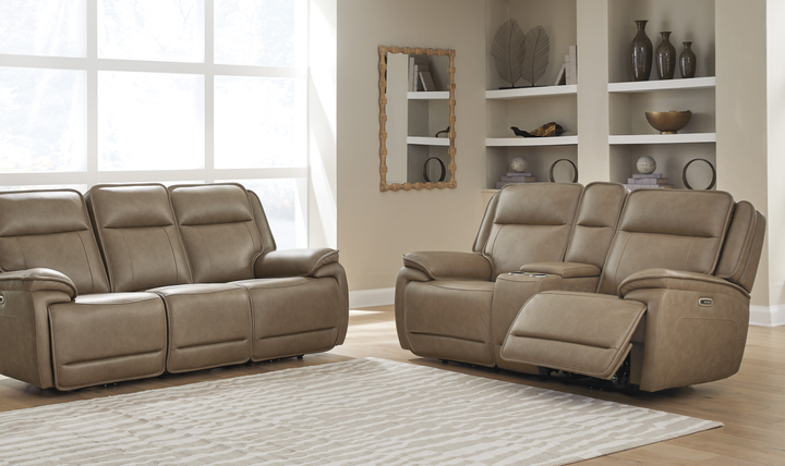 Modern Heritage Glencroft Power Recliner Loveseat With Adjustable Headrest - Jennifer Furniture