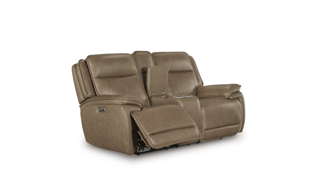 Modern Heritage Glencroft Power Recliner Loveseat With Adjustable Headrest - Jennifer Furniture