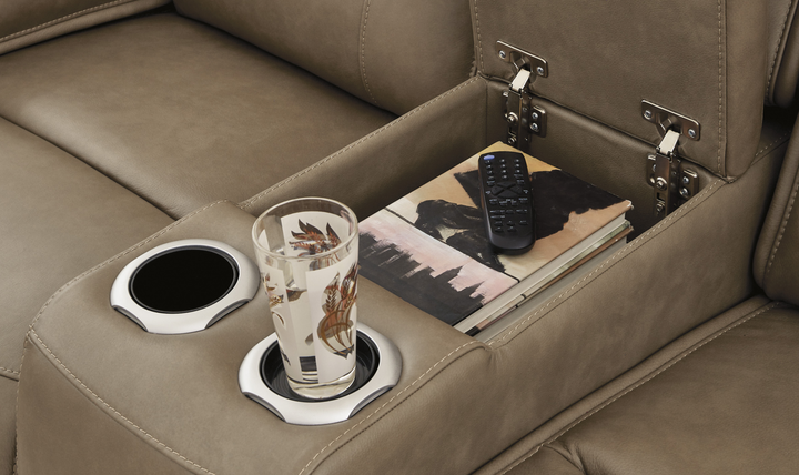 Modern Heritage Glencroft Power Recliner Loveseat With Adjustable Headrest - Jennifer Furniture