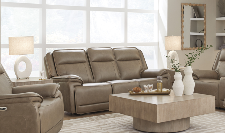 Modern Heritage Glencroft Power Recliner Sofa with Adjustable Headrest - Jennifer Furniture