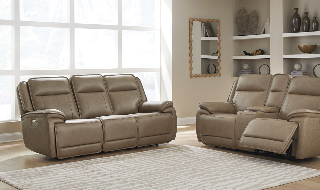 Modern Heritage Glencroft Power Recliner Sofa with Adjustable Headrest - Jennifer Furniture