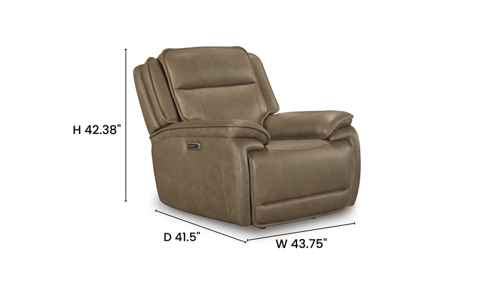 Modern Heritage Glencroft Power Recliner Chair with Adjustable Headrest - Jennifer Furniture