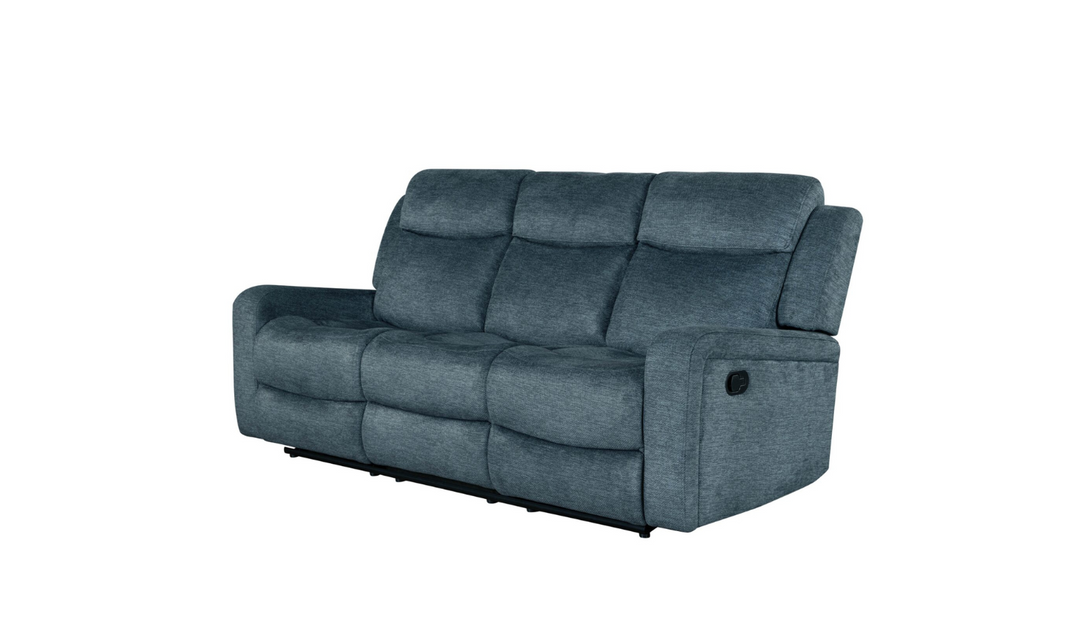 Global Furniture Cordell 3-Seater Dark Gray Fabric Recliner Sofa