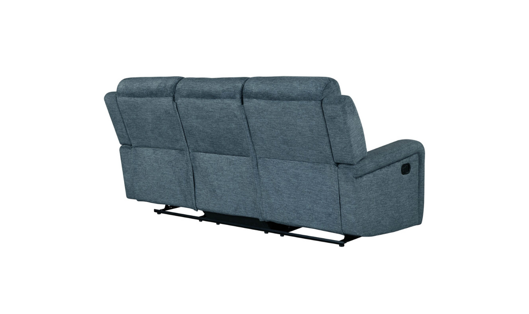 Global Furniture Cordell 3-Seater Dark Gray Fabric Recliner Sofa