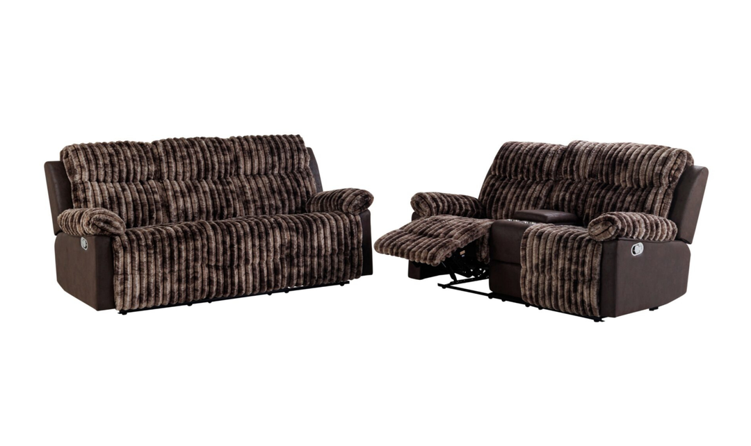 Global Furniture Sagewood Brown Recliner Living Room Set