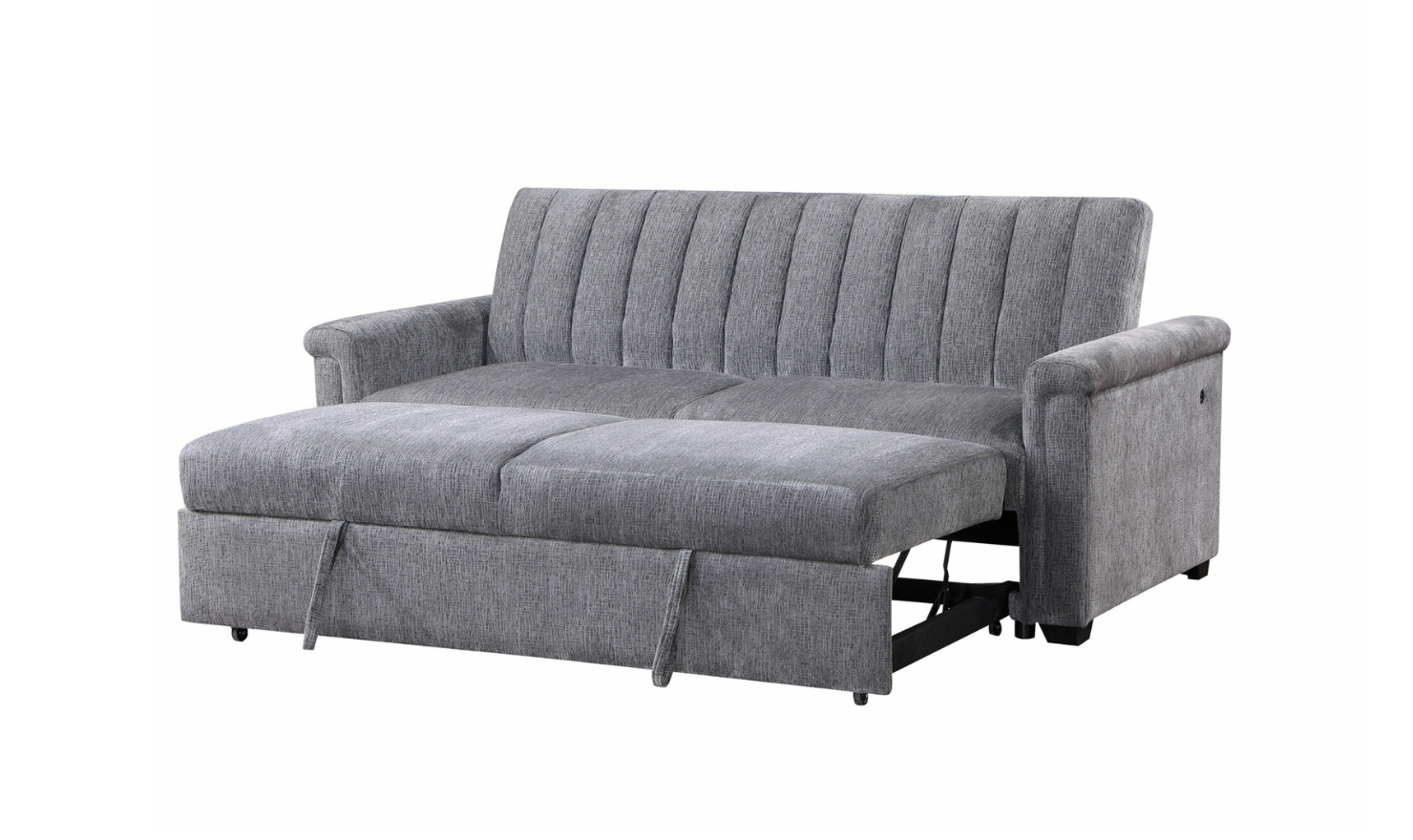 Global Furniture Dark Gray 2-Seater Fabric Sleeper Sofa-jennifer furniture