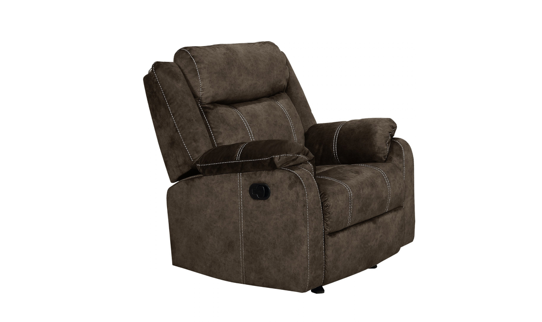 Global Furniture Giada Manual Glider Recliner Chair With Pillow Top Arms