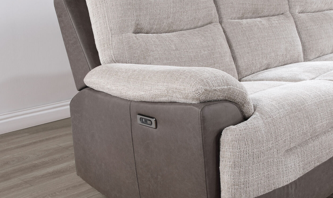 Global Furniture Slate Living Pull-Out Sectional Sofa-Jennifer Furniture