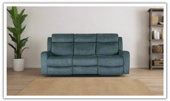 Global Furniture Cordell 3-Seater Dark Gray Fabric Recliner Sofa