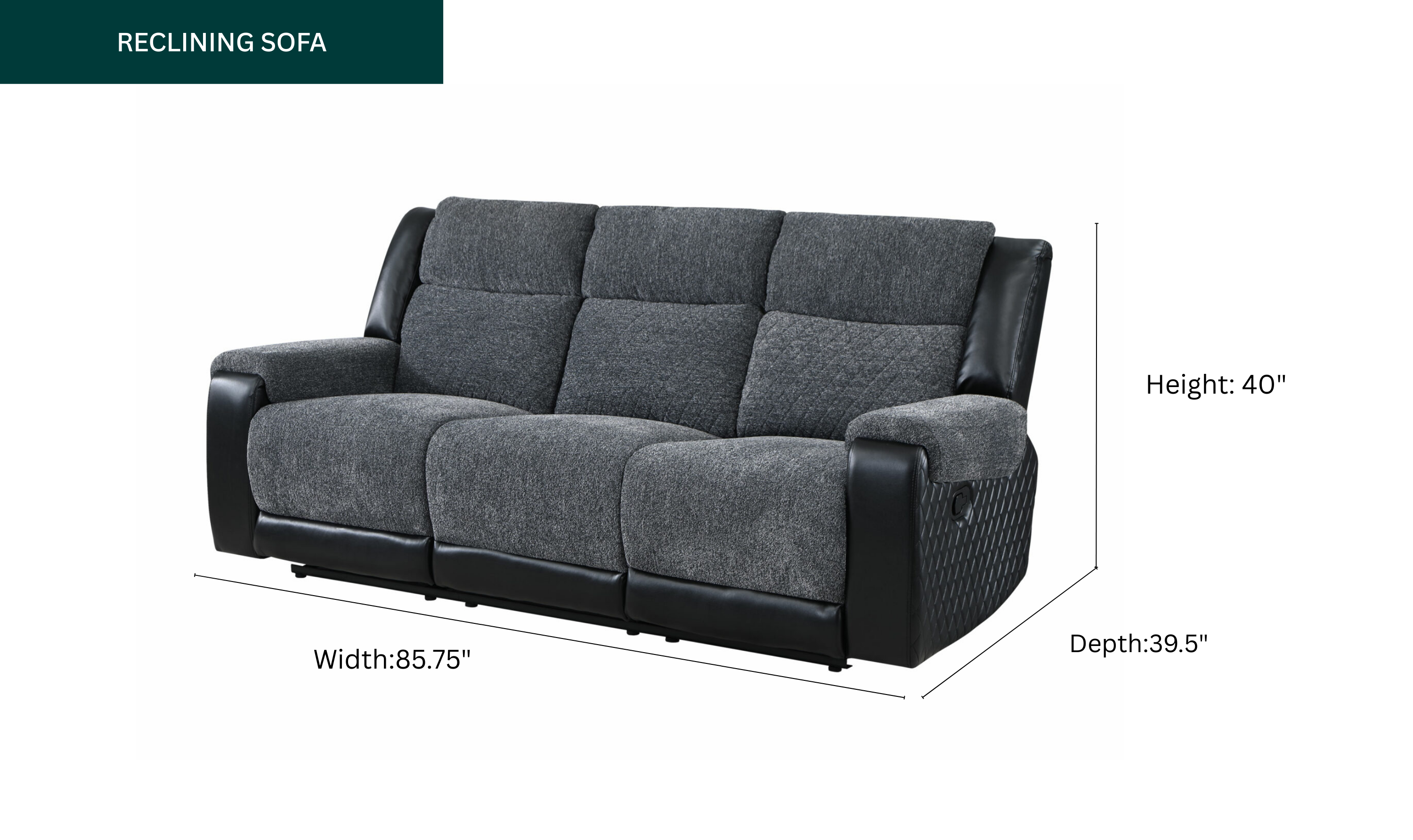 Global Furniture LuxaHaven Manual Reclining Living Room Set