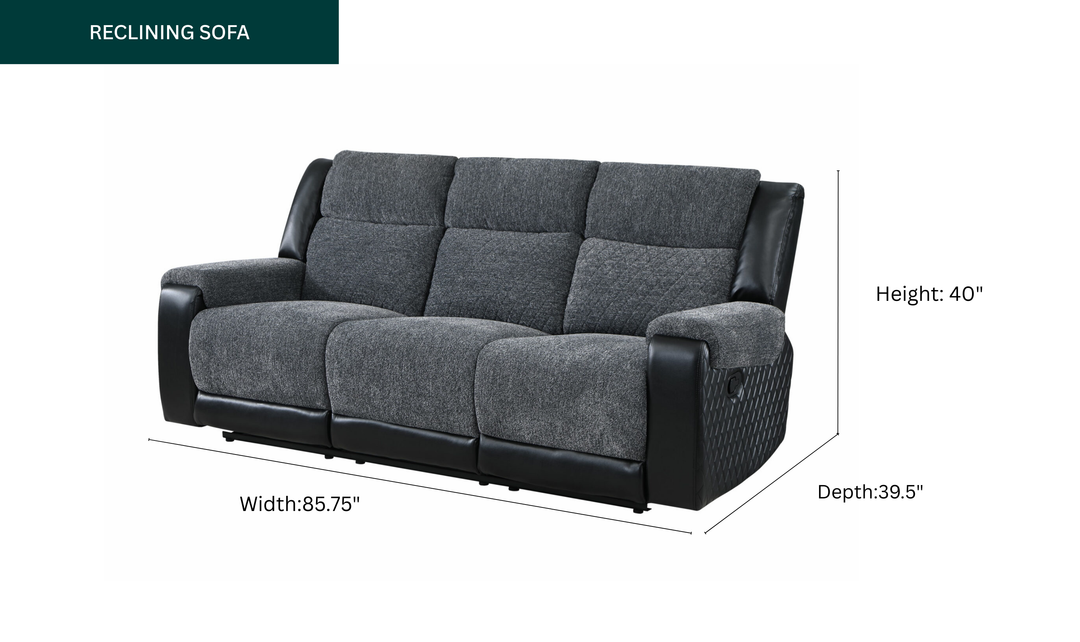 Global Furniture LuxaHaven Manual Reclining Living Room Set
