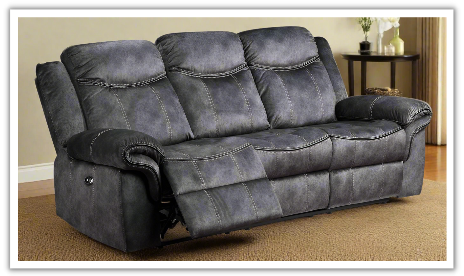 Global Furniture Maison 3-Seater Fabric Power Reclining Sofa-jennifer furniture