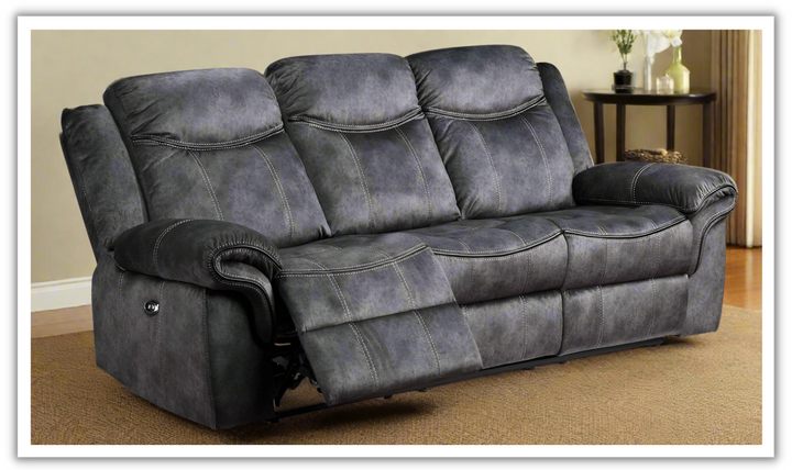 Global Furniture Maison 3-Seater Fabric Power Reclining Sofa-jennifer furniture