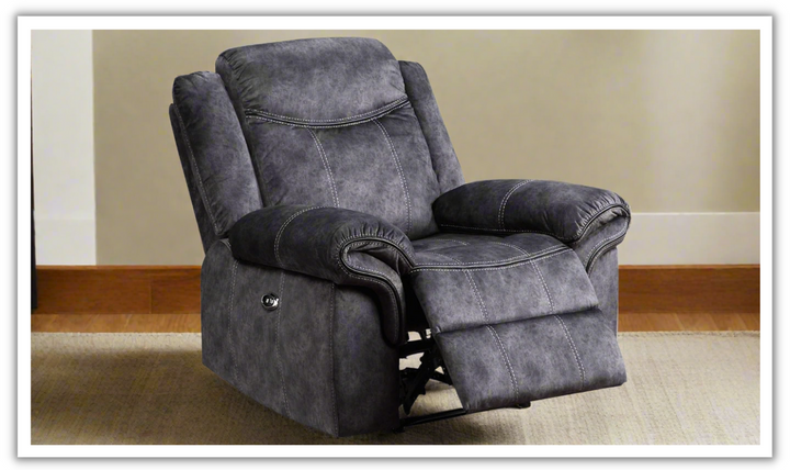 Global Furniture Maison Power Recliner Chair with Pillow Top Arms-jennifer furniture