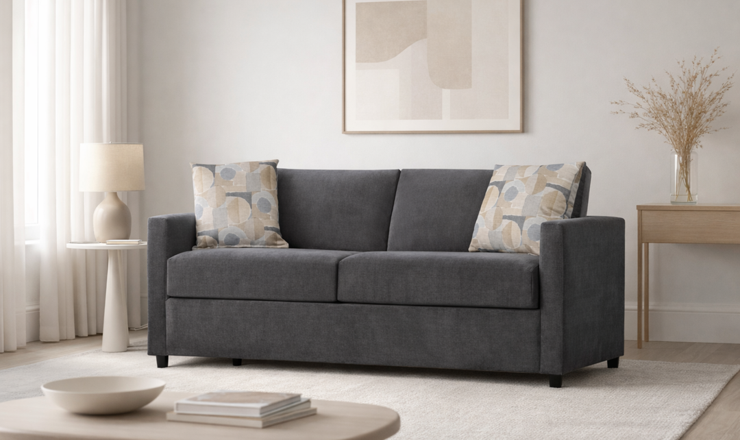 Klaussner Godwin Fabric Queen Sleeper with Track Arms - Jennifer Furniture