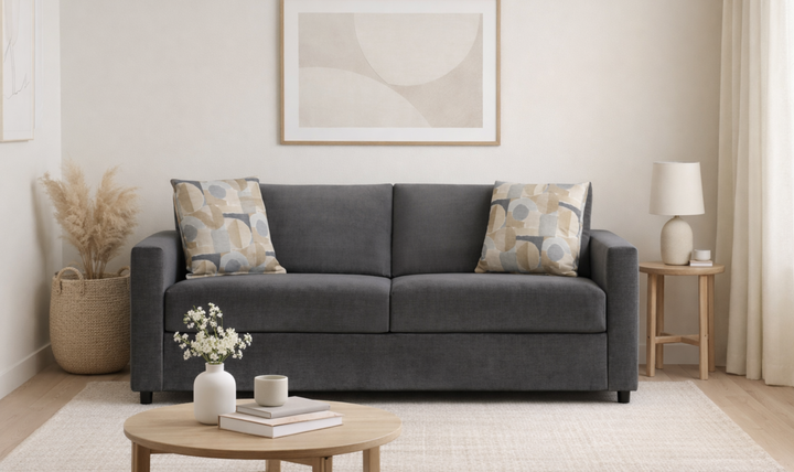 Klaussner Godwin Fabric Queen Sleeper with Track Arms - Jennifer Furniture