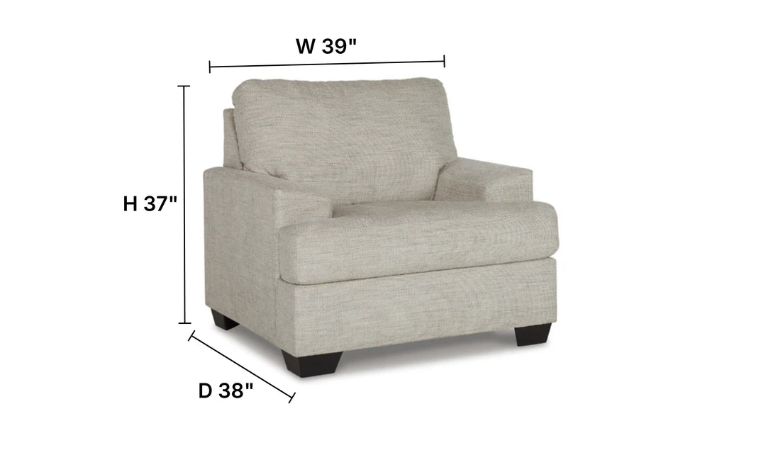 Vayda Chair With Fur accent pillows-Jennifer Furniture