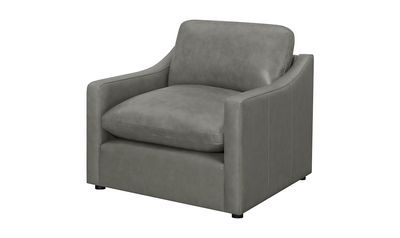 Grayson Sloped Arm Upholstered Chair Grey