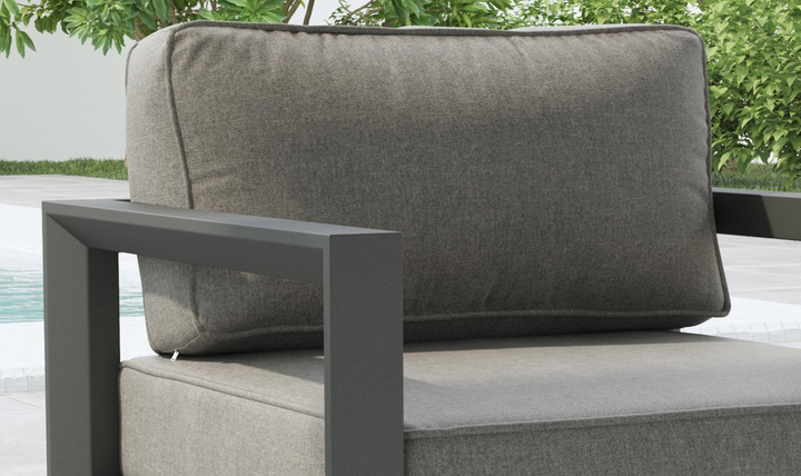 Grayton Outdoor Aluminum Lounge Chair By Homestyles