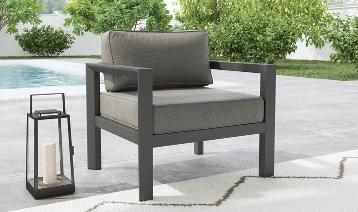Grayton Outdoor Aluminum Lounge Chair By Homestyles