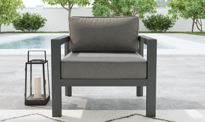 Grayton Outdoor Aluminum Lounge Chair By Homestyles