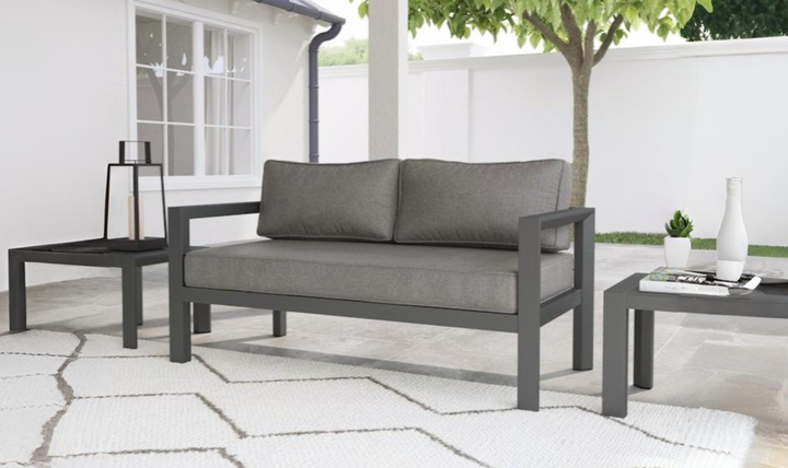 Grayton Outdoor Aluminum Loveseat By Homestyles