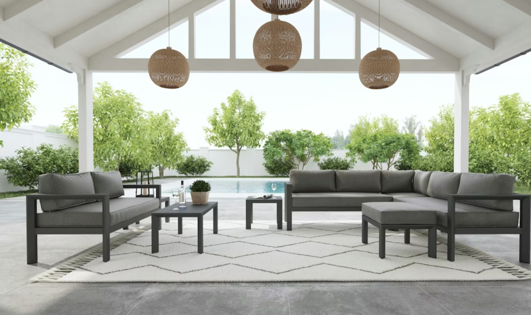 Grayton Outdoor Aluminum Loveseat By Homestyles