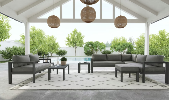 Grayton Outdoor Aluminum Loveseat By Homestyles