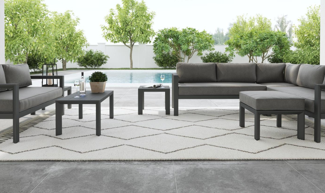 Grayton Outdoor Aluminum Coffee Table By Homestyles