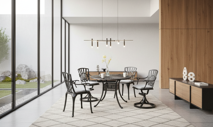 Grenada 5 Piece Outdoor Dining Set-jennifer furniture