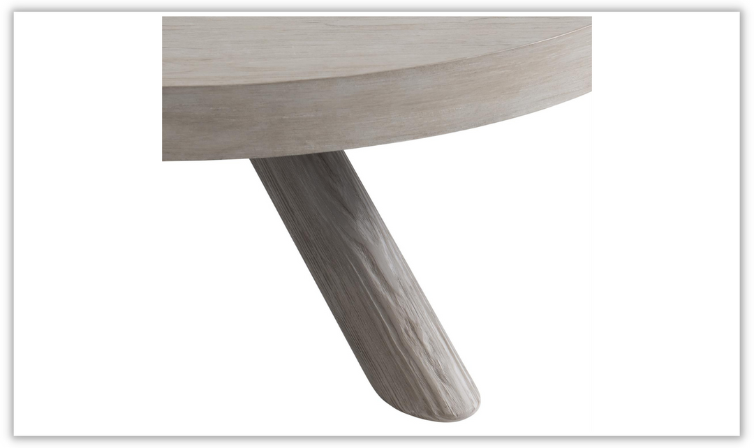 Harmon Round Cocktail Table in Gris Finish