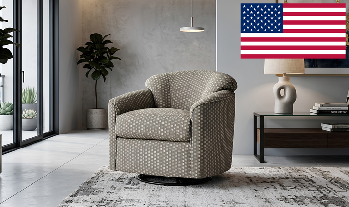 Klaussner Hartwell Fabric Swivel Glider Chair - Jennifer Furniture