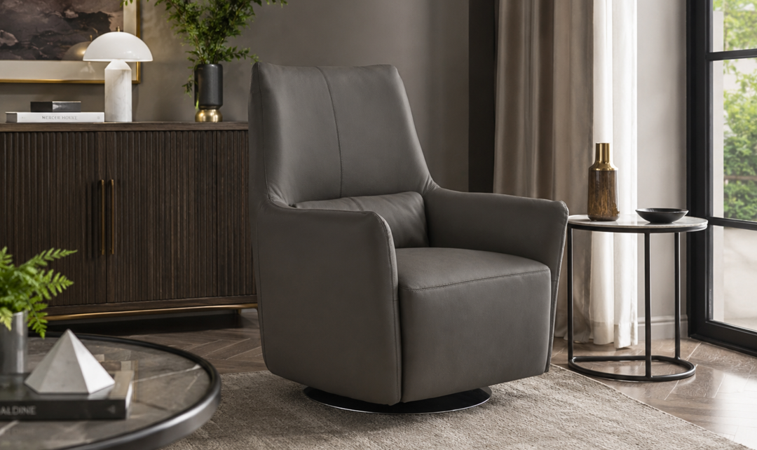 Jennifer Italia Haven Upholstered Swivel Chair