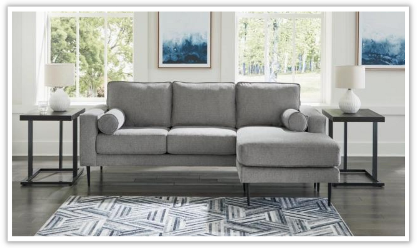 Hazela Fabric Upholstered Wooden Living Room Set