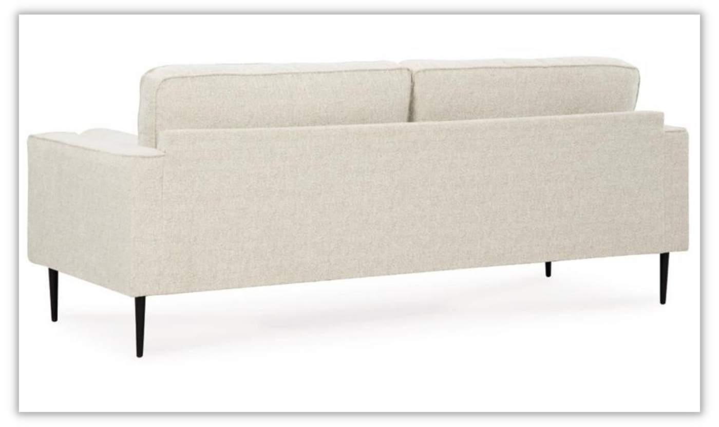 Hazela 3-seater Fabric Upholstered Sofa in Sandstone