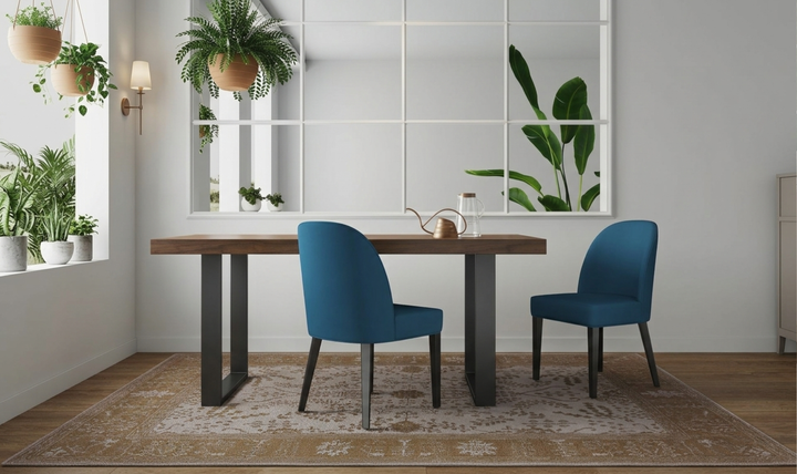 Manhattan Comfort Hillman Wood Upholstered Dining Chair-Jennifer Furniture