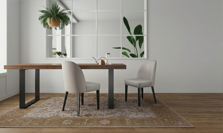 Manhattan Comfort Hillman Wood Upholstered Dining Chair-Jennifer Furniture